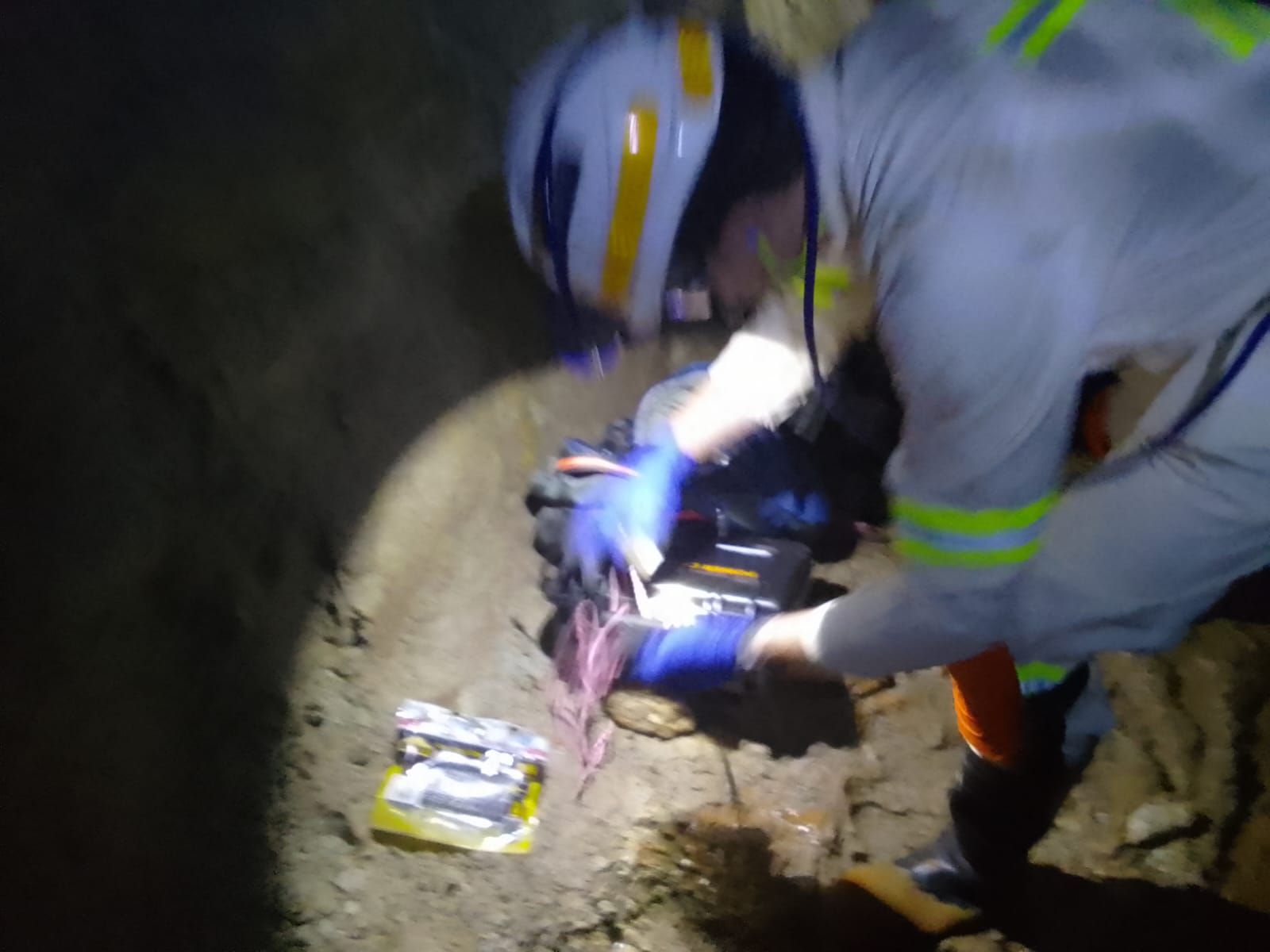 Underground mining operation in motion
